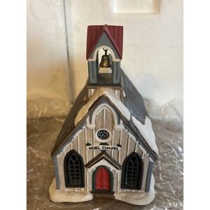 1993 Hawthorne Village Thomas Kinkade St Nicholas Noel Chapel
